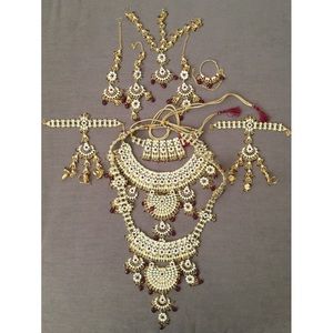 10-piece Indian Wedding Bridal Costume Jewelry Set